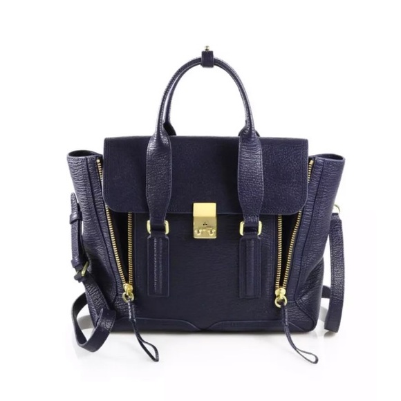 3.1 Phillip Lim Handbags - 3.1 Phillip Lim Large Pashli Satchel in Ink Navy